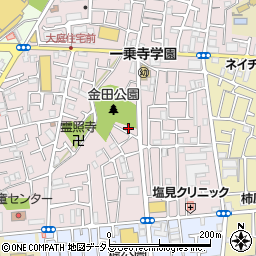 大阪府守口市金田町1丁目周辺の地図
