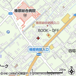西福田公民館周辺の地図