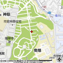 兵庫県西宮市奥畑周辺の地図