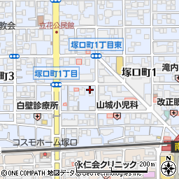 ＮＰＣ２４Ｈ塚口駅北第１パーキング周辺の地図