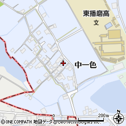 兵庫県加古郡稲美町中一色184周辺の地図
