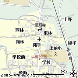 京都府木津川市山城町上狛向林1周辺の地図