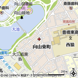 愛知県豊橋市向山東町103周辺の地図