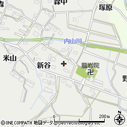 愛知県豊橋市岩崎町新谷58周辺の地図