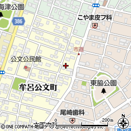 愛知県豊橋市牟呂公文町1-11周辺の地図