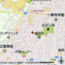 守口金田一郵便局 ＡＴＭ周辺の地図