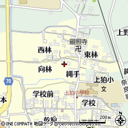 京都府木津川市山城町上狛向林24周辺の地図