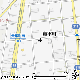 静岡県浜松市中央区貴平町400周辺の地図