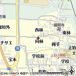 京都府木津川市山城町上狛向林12周辺の地図