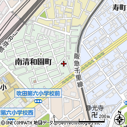 大阪府吹田市南清和園町7-29周辺の地図