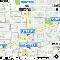 あんしん館コミュニティホール武庫之荘周辺の地図
