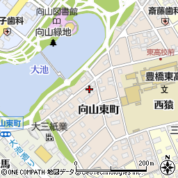 愛知県豊橋市向山東町101周辺の地図