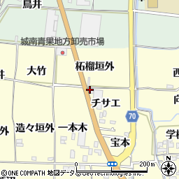 京都府木津川市山城町上狛チサエ13周辺の地図