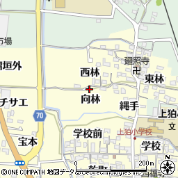 京都府木津川市山城町上狛向林11周辺の地図