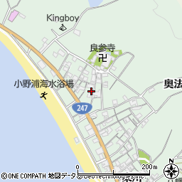 愛知県知多郡美浜町小野浦西川周辺の地図