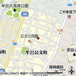 愛知県豊橋市牟呂公文町周辺の地図