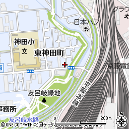 大阪府寝屋川市東神田町5-2周辺の地図