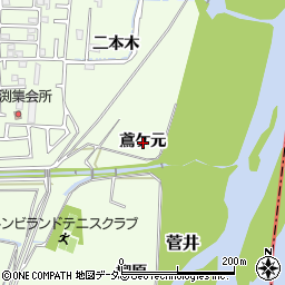 京都府相楽郡精華町菅井鳶ケ元周辺の地図