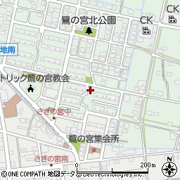 県営鷺の宮団地周辺の地図