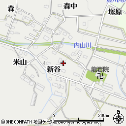 愛知県豊橋市岩崎町新谷51周辺の地図