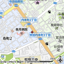 日本通運株式会社　茨木支店吹田引越センター周辺の地図