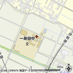 津市立一身田中学校周辺の地図