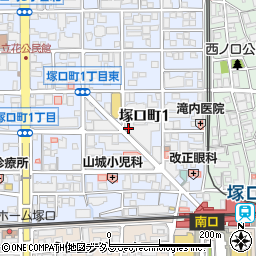 ローソン阪急塚口駅前店周辺の地図