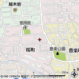 兵庫県西宮市桜町周辺の地図