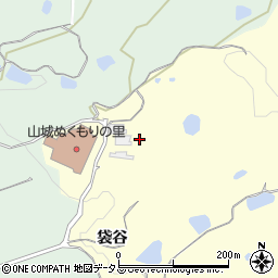 京都府木津川市山城町上狛小杉谷周辺の地図