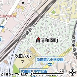 大阪府吹田市南清和園町30-7周辺の地図