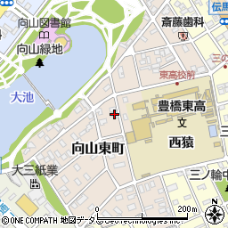 愛知県豊橋市向山東町110周辺の地図