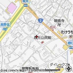 兵庫県加古川市野口町坂元591-6周辺の地図