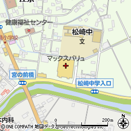 ダイソーマックスバリュ松崎店周辺の地図