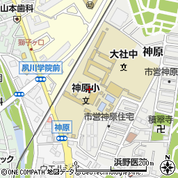 兵庫県西宮市神原12-62周辺の地図