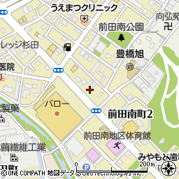 愛知県豊橋市前田南町周辺の地図
