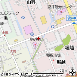 静岡県袋井市堀越518-4周辺の地図