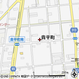 静岡県浜松市中央区貴平町407周辺の地図