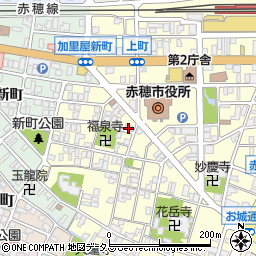 兵庫県赤穂市上町周辺の地図