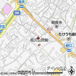 兵庫県加古川市野口町坂元593-1周辺の地図