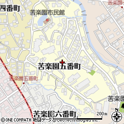 兵庫県西宮市苦楽園五番町5周辺の地図
