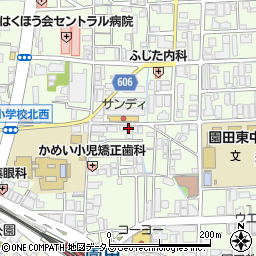 シャロル東園田周辺の地図