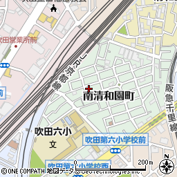 大阪府吹田市南清和園町30-9周辺の地図