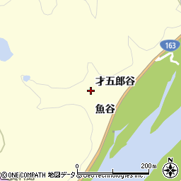 京都府木津川市山城町上狛魚谷周辺の地図