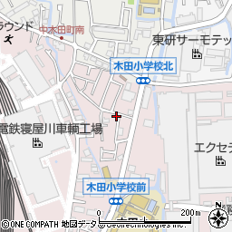 大阪府寝屋川市木田元宮1丁目11-17周辺の地図