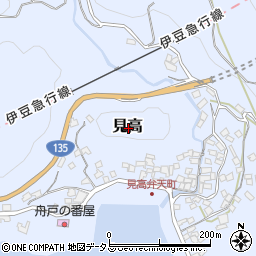 静岡県賀茂郡河津町見高周辺の地図