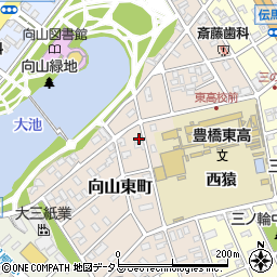 愛知県豊橋市向山東町109周辺の地図
