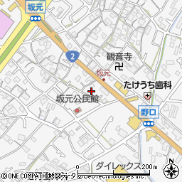 兵庫県加古川市野口町坂元588-7周辺の地図