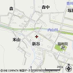 愛知県豊橋市岩崎町新谷50周辺の地図