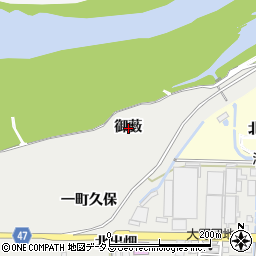 京都府木津川市加茂町大野（御薮）周辺の地図