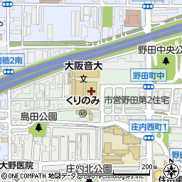 大阪音楽大学音楽メディアセンター楽器資料館周辺の地図